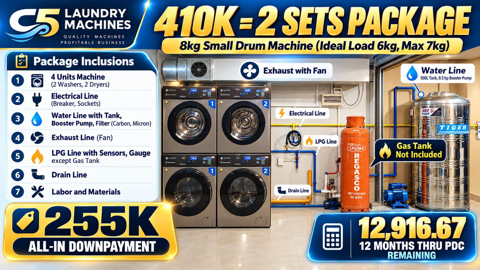 2-Set Package · 8 kg Small Drum