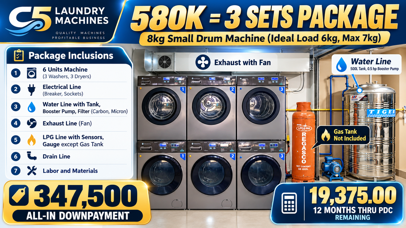 3-Set Package · 8 kg Small Drum