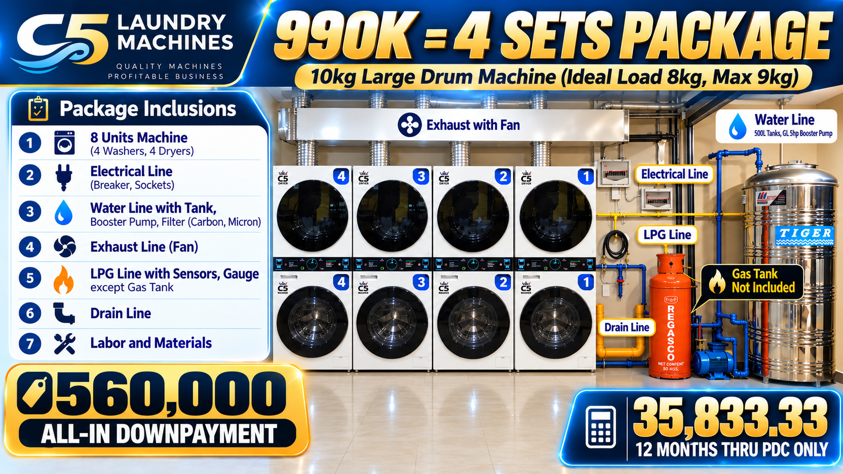 4-Set Package · 10 kg Large Drum